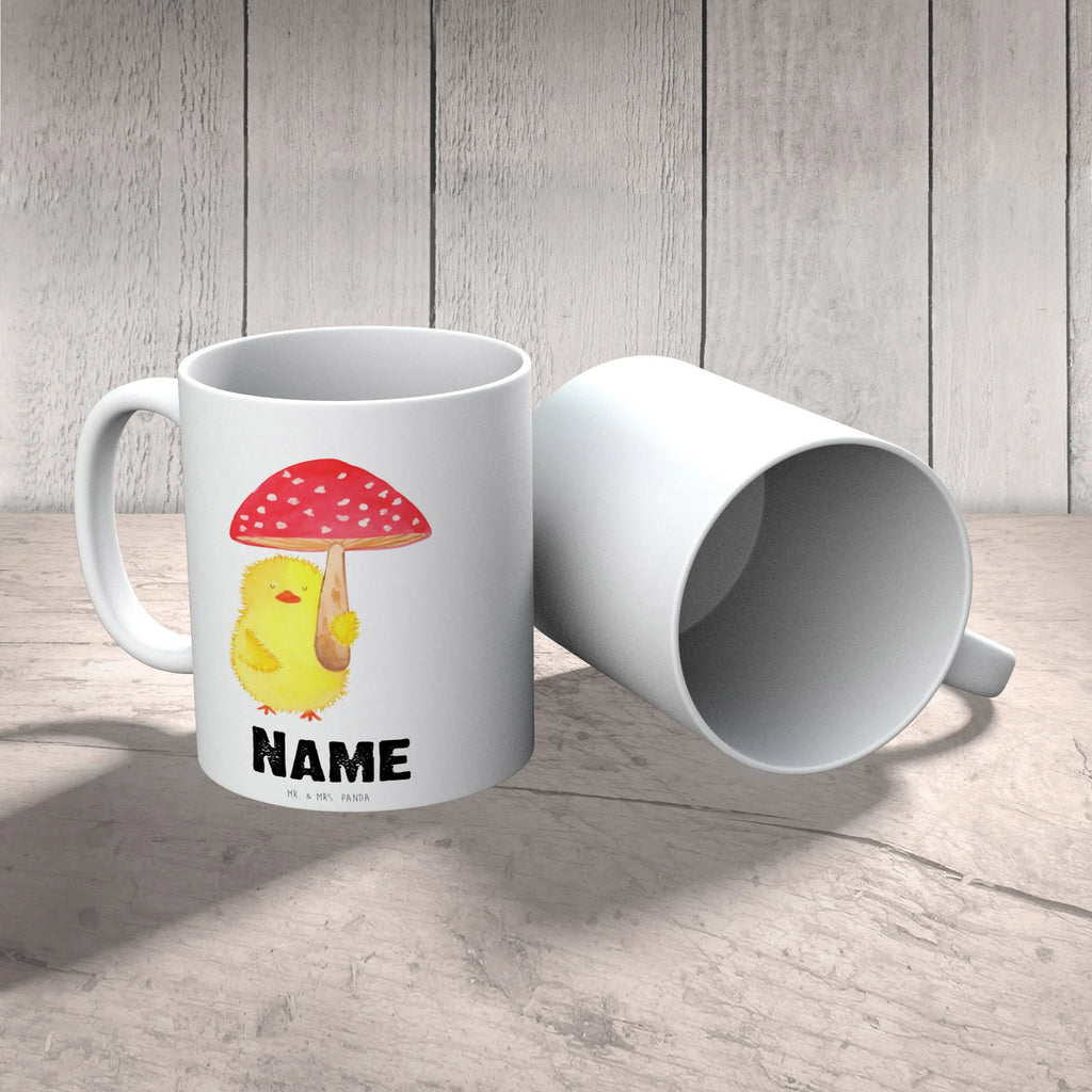 Personalisierte Tasse Küken Fliegenpilz Personalisierte Tasse, Namenstasse, Wunschname, Personalisiert, Tasse, Namen, Drucken, Tasse mit Namen, Ostern, Osterhase, Ostergeschenke, Osternest, Osterdeko, Geschenke zu Ostern, Ostern Geschenk, Ostergeschenke Kinder, Ostern Kinder, Küken, Fliegenpilz, Glückspilz, Frohe Ostern, Ostergrüße