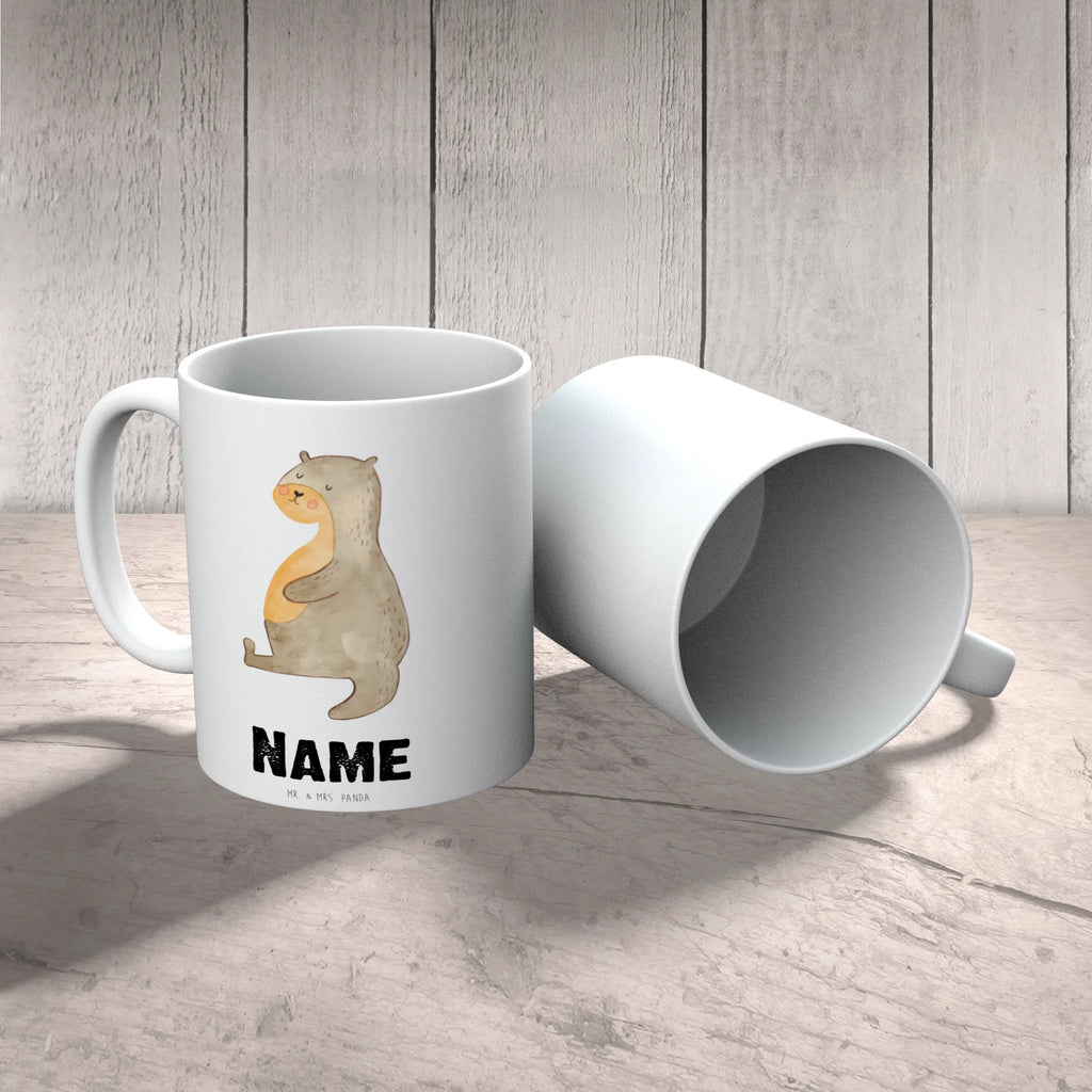 Personalisierte Tasse Otter Bauch Personalisierte Tasse, Namenstasse, Wunschname, Personalisiert, Tasse, Namen, Drucken, Tasse mit Namen, Otter, Fischotter, Seeotter, Otter Seeotter See Otter