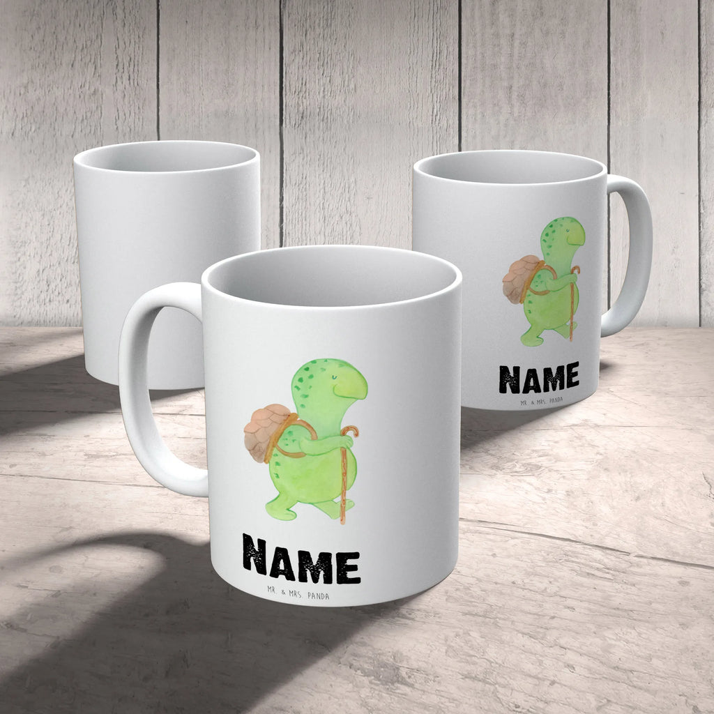 Personalisierte Tasse Schildkröte Wanderer Personalisierte Tasse, Namenstasse, Wunschname, Personalisiert, Tasse, Namen, Drucken, Tasse mit Namen, Schildkröte, Schildkröten, Motivation, Motivationsspruch, Motivationssprüche, Neuanfang