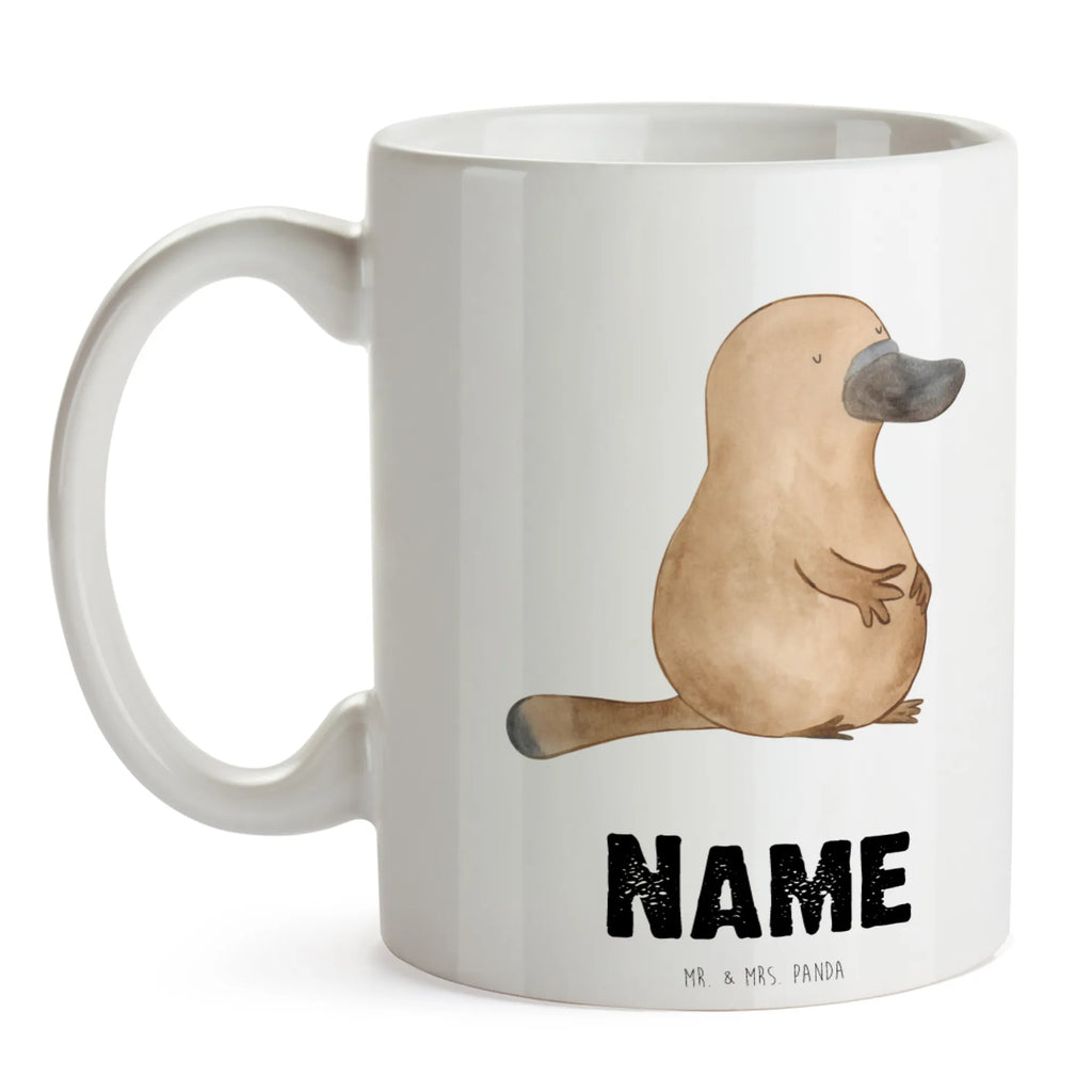 Personalisierte Tasse Schnabeltier mutig Personalisierte Tasse, Namenstasse, Wunschname, Personalisiert, Tasse, Namen, Drucken, Tasse mit Namen, Meerestiere, Meer, Urlaub, Schnabeltier, Mut, mutig, Lebensweisheit, Schnabeltiere, Motivation, Training, Büro, Arbeit, Neuanfang, Neustart, Weltreise, Raodtrip