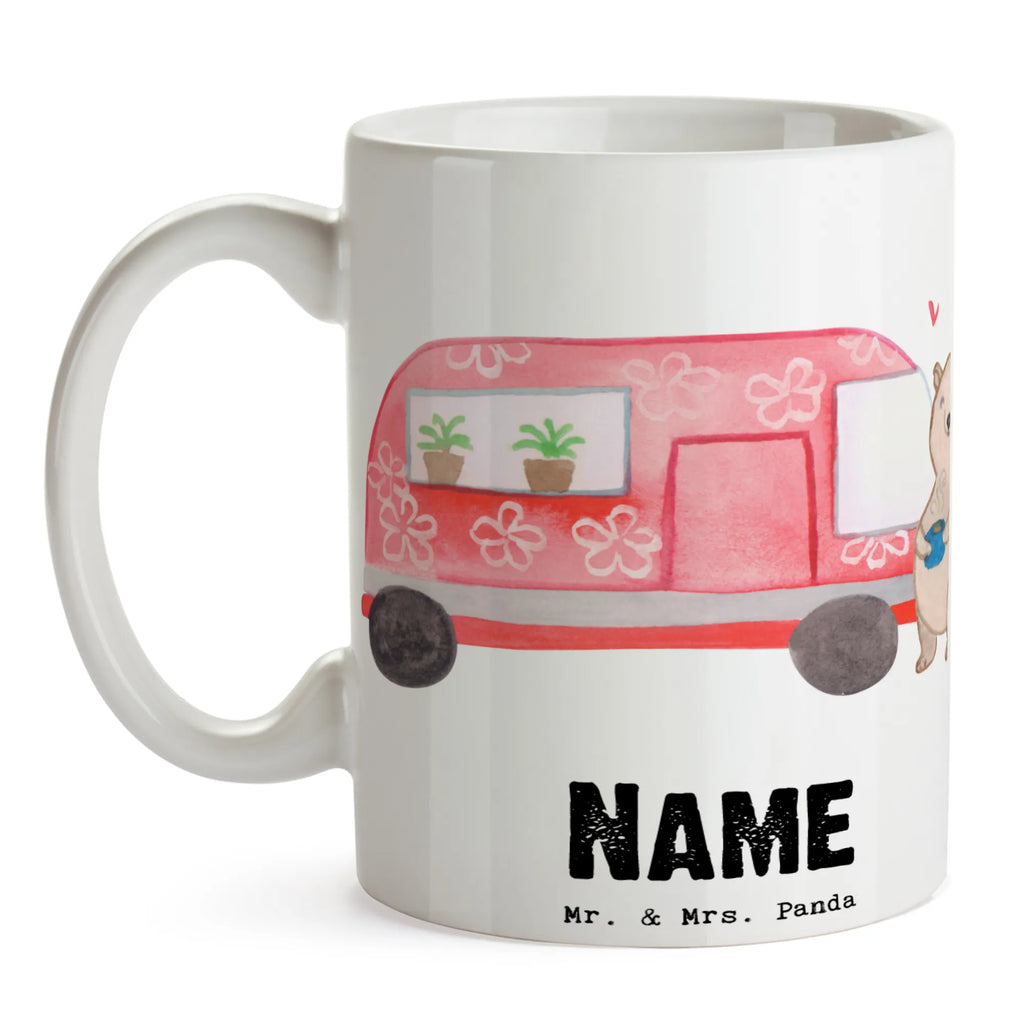 Personalisierte Tasse Bär Camper Personalisierte Tasse, Namenstasse, Wunschname, Personalisiert, Tasse, Namen, Drucken, Tasse mit Namen, Geschenk, Sport, Sportart, Hobby, Schenken, Danke, Dankeschön, Auszeichnung, Gewinn, Sportler, Camper, Campen, Zelten, Campingplatz, Wohnmobil, Roadtrip, Urlaub