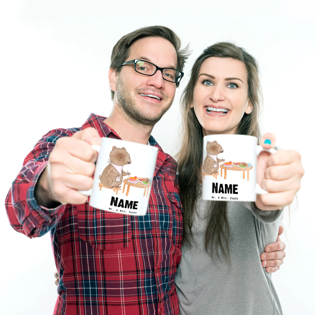 Personalisierte Tasse Bär Essen gehen Personalisierte Tasse, Namenstasse, Wunschname, Personalisiert, Tasse, Namen, Drucken, Tasse mit Namen, Geschenk, Sport, Sportart, Hobby, Schenken, Danke, Dankeschön, Auszeichnung, Gewinn, Sportler, Essen gehen, Essen, Restaurant, Restaurantbesuch