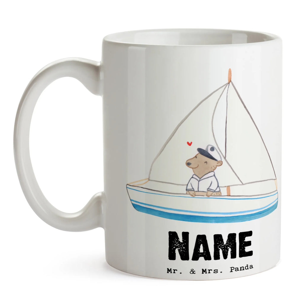 Personalisierte Tasse Bär Segeln Personalisierte Tasse, Namenstasse, Wunschname, Personalisiert, Tasse, Namen, Drucken, Tasse mit Namen, Geschenk, Sport, Sportart, Hobby, Schenken, Danke, Dankeschön, Auszeichnung, Gewinn, Sportler, segeln, Segeltörn, Segelboot, Segelschule, Yachtclub