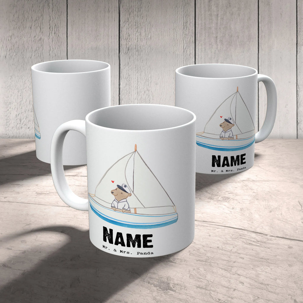 Personalisierte Tasse Bär Segeln Personalisierte Tasse, Namenstasse, Wunschname, Personalisiert, Tasse, Namen, Drucken, Tasse mit Namen, Geschenk, Sport, Sportart, Hobby, Schenken, Danke, Dankeschön, Auszeichnung, Gewinn, Sportler, segeln, Segeltörn, Segelboot, Segelschule, Yachtclub