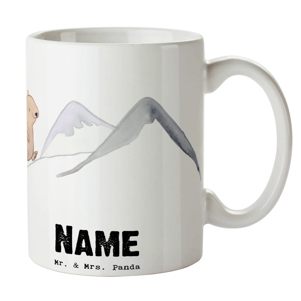 Personalisierte Tasse Bär Bergsteigen Personalisierte Tasse, Namenstasse, Wunschname, Personalisiert, Tasse, Namen, Drucken, Tasse mit Namen, Geschenk, Sport, Sportart, Hobby, Schenken, Danke, Dankeschön, Auszeichnung, Gewinn, Sportler, Bergsteigen, wandern, Bergsport, Trekking, Alpinismus, Alpinwandern