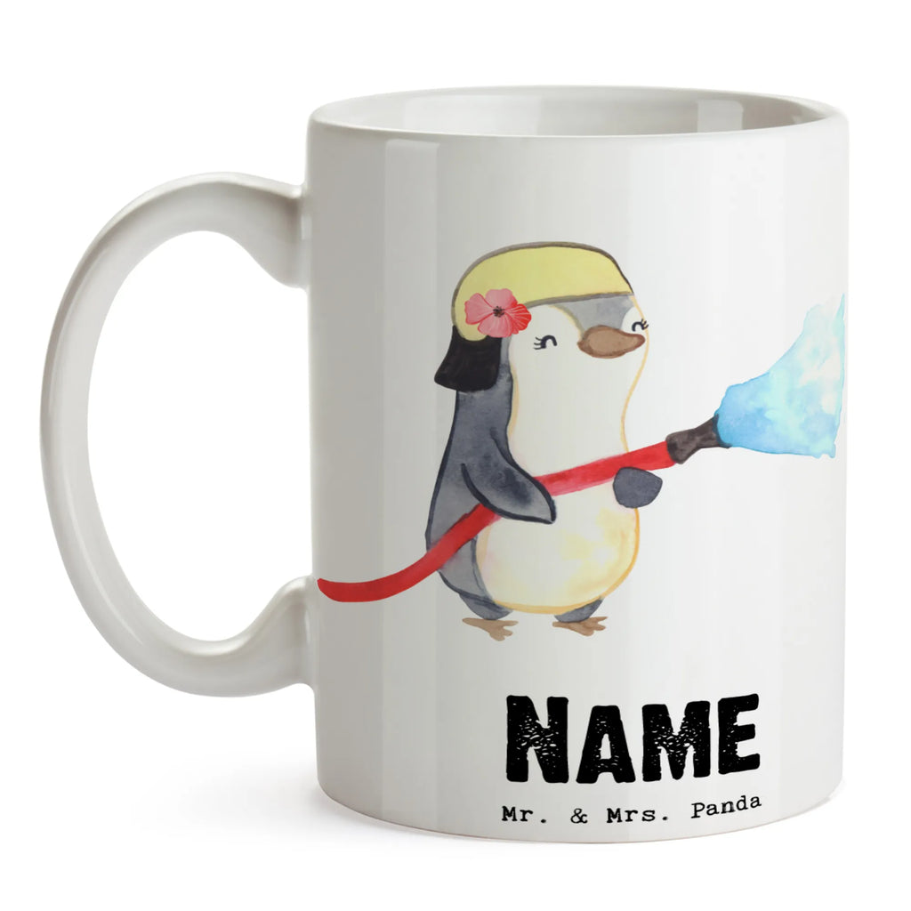 Personalisierte Tasse Feuerwehrfrau mit Herz Personalisierte Tasse, Namenstasse, Wunschname, Personalisiert, Tasse, Namen, Drucken, Tasse mit Namen, Beruf, Ausbildung, Jubiläum, Abschied, Rente, Kollege, Kollegin, Geschenk, Schenken, Arbeitskollege, Mitarbeiter, Firma, Danke, Dankeschön, Feuerwehrfrau, Feuerwehrhauptfrau, Brandschutz, Feuerwehr, freiwillige Feuerwehr