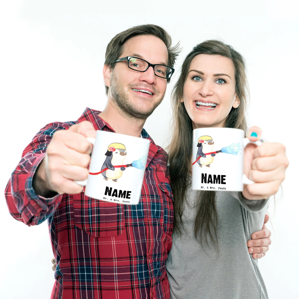 Personalisierte Tasse Feuerwehrfrau mit Herz Personalisierte Tasse, Namenstasse, Wunschname, Personalisiert, Tasse, Namen, Drucken, Tasse mit Namen, Beruf, Ausbildung, Jubiläum, Abschied, Rente, Kollege, Kollegin, Geschenk, Schenken, Arbeitskollege, Mitarbeiter, Firma, Danke, Dankeschön, Feuerwehrfrau, Feuerwehrhauptfrau, Brandschutz, Feuerwehr, freiwillige Feuerwehr