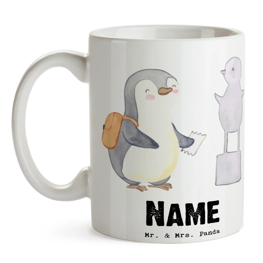 Personalisierte Tasse Pinguin Museum besuchen Personalisierte Tasse, Namenstasse, Wunschname, Personalisiert, Tasse, Namen, Drucken, Tasse mit Namen, Geschenk, Sport, Sportart, Hobby, Schenken, Danke, Dankeschön, Auszeichnung, Gewinn, Sportler, Museum besuchen, Museen