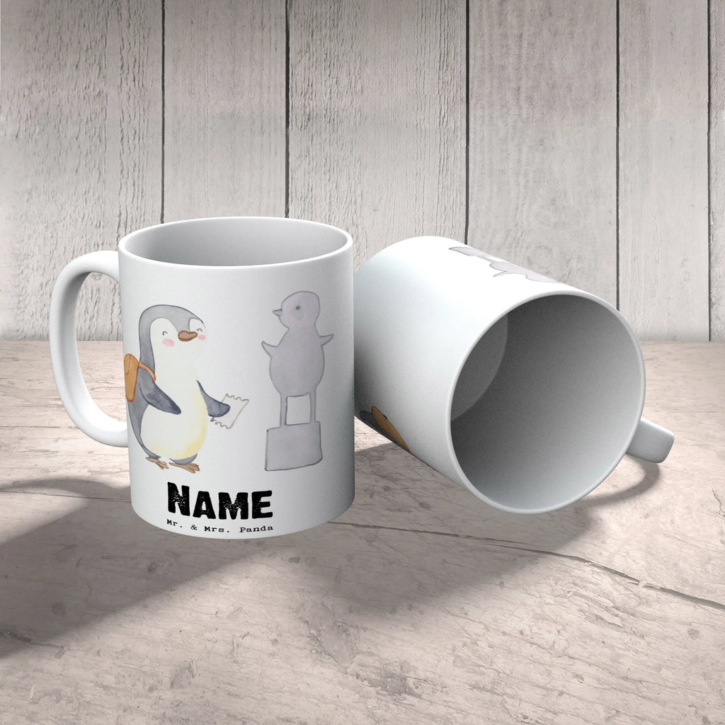 Personalisierte Tasse Pinguin Museum besuchen Personalisierte Tasse, Namenstasse, Wunschname, Personalisiert, Tasse, Namen, Drucken, Tasse mit Namen, Geschenk, Sport, Sportart, Hobby, Schenken, Danke, Dankeschön, Auszeichnung, Gewinn, Sportler, Museum besuchen, Museen