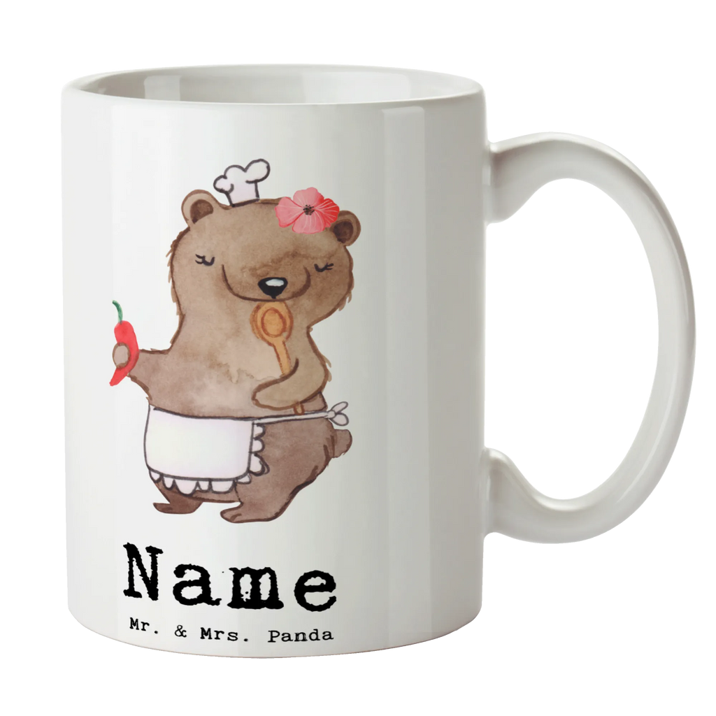 Personalisierte Tasse Köchin mit Herz Personalisierte Tasse, Namenstasse, Wunschname, Personalisiert, Tasse, Namen, Drucken, Tasse mit Namen, Beruf, Ausbildung, Jubiläum, Abschied, Rente, Kollege, Kollegin, Geschenk, Schenken, Arbeitskollege, Mitarbeiter, Firma, Danke, Dankeschön, Köchin, Chefköchin, Küchenchefin, Küchenmeisterin, Schiffsköchin, Sterneköchin, Fernsehköchin, Restaurant