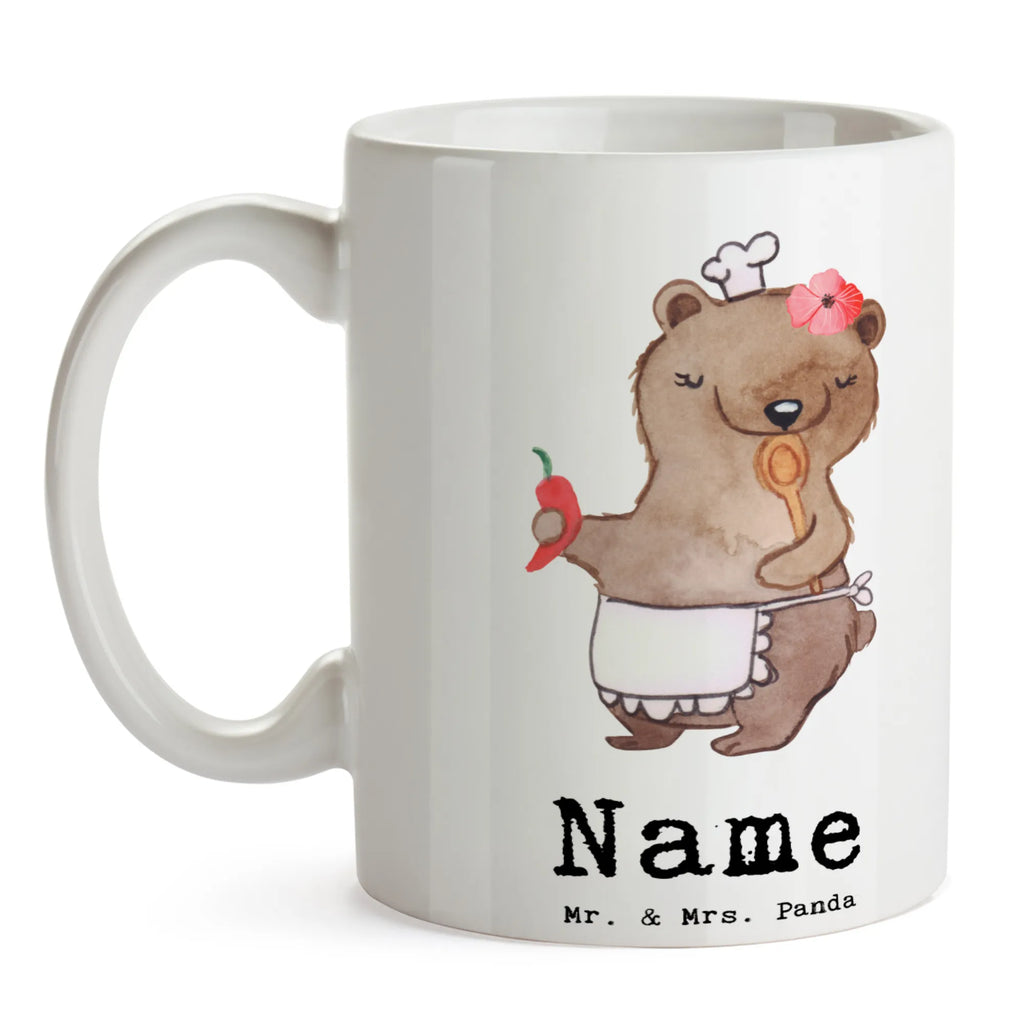 Personalisierte Tasse Köchin mit Herz Personalisierte Tasse, Namenstasse, Wunschname, Personalisiert, Tasse, Namen, Drucken, Tasse mit Namen, Beruf, Ausbildung, Jubiläum, Abschied, Rente, Kollege, Kollegin, Geschenk, Schenken, Arbeitskollege, Mitarbeiter, Firma, Danke, Dankeschön, Köchin, Chefköchin, Küchenchefin, Küchenmeisterin, Schiffsköchin, Sterneköchin, Fernsehköchin, Restaurant