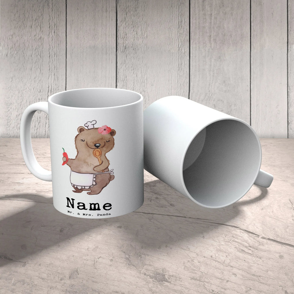 Personalisierte Tasse Köchin mit Herz Personalisierte Tasse, Namenstasse, Wunschname, Personalisiert, Tasse, Namen, Drucken, Tasse mit Namen, Beruf, Ausbildung, Jubiläum, Abschied, Rente, Kollege, Kollegin, Geschenk, Schenken, Arbeitskollege, Mitarbeiter, Firma, Danke, Dankeschön, Köchin, Chefköchin, Küchenchefin, Küchenmeisterin, Schiffsköchin, Sterneköchin, Fernsehköchin, Restaurant