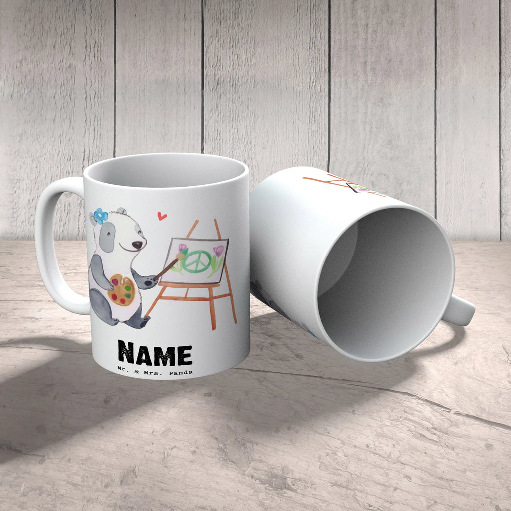 Personalisierte Tasse Künstlerin mit Herz Personalisierte Tasse, Namenstasse, Wunschname, Personalisiert, Tasse, Namen, Drucken, Tasse mit Namen, Beruf, Ausbildung, Jubiläum, Abschied, Rente, Kollege, Kollegin, Geschenk, Schenken, Arbeitskollege, Mitarbeiter, Firma, Danke, Dankeschön, Künstlerin, Malerin, Kunstmalerin, Galerie Eröffnung, Kunstschule