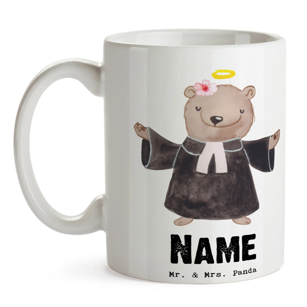 Personalisierte Tasse Pfarrerin mit Herz Personalisierte Tasse, Namenstasse, Wunschname, Personalisiert, Tasse, Namen, Drucken, Tasse mit Namen, Beruf, Ausbildung, Jubiläum, Abschied, Rente, Kollege, Kollegin, Geschenk, Schenken, Arbeitskollege, Mitarbeiter, Firma, Danke, Dankeschön, Pastorin, Dienerin Gottes<br />Geistliche, Pfarrerin, Predigerin<br />Priesterin, Theologin, Kirche