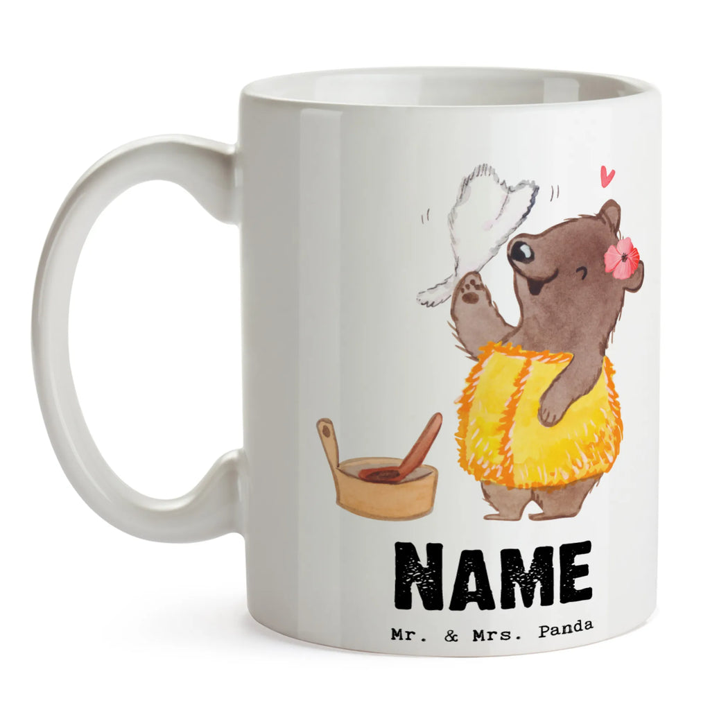 Personalisierte Tasse Saunameisterin mit Herz Personalisierte Tasse, Namenstasse, Wunschname, Personalisiert, Tasse, Namen, Drucken, Tasse mit Namen, Beruf, Ausbildung, Jubiläum, Abschied, Rente, Kollege, Kollegin, Geschenk, Schenken, Arbeitskollege, Mitarbeiter, Firma, Danke, Dankeschön