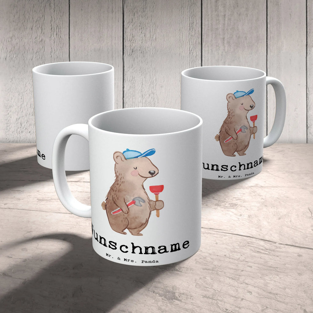 Personalisierte Tasse Klempner mit Herz Personalisierte Tasse, Namenstasse, Wunschname, Personalisiert, Tasse, Namen, Drucken, Tasse mit Namen, Beruf, Ausbildung, Jubiläum, Abschied, Rente, Kollege, Kollegin, Geschenk, Schenken, Arbeitskollege, Mitarbeiter, Firma, Danke, Dankeschön, Klempner, Handwerker, Installateur, Meister, Gesellenprüfung, Fachbetrieb, Bauklempner, Sanitärinstallationen