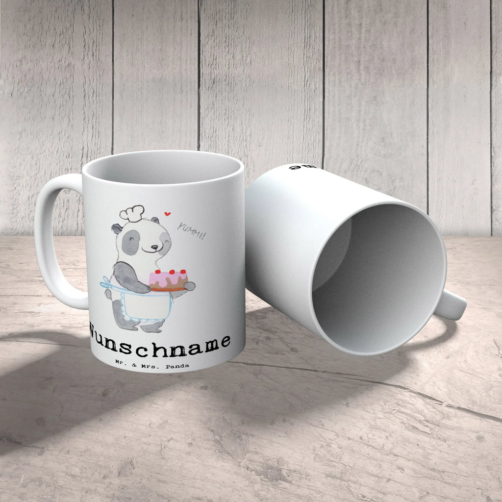 Personalisierte Tasse Panda Backen Personalisierte Tasse, Namenstasse, Wunschname, Personalisiert, Tasse, Namen, Drucken, Tasse mit Namen, Geschenk, Sport, Sportart, Hobby, Schenken, Danke, Dankeschön, Auszeichnung, Gewinn, Sportler, backen, Hobbybäcker, Kuchen backen