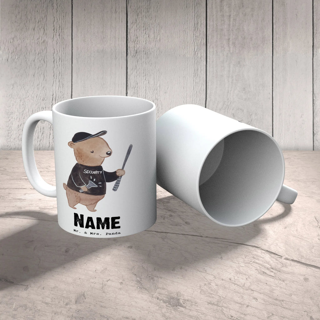 Personalisierte Tasse Security Mitarbeiter Herz Personalisierte Tasse, Namenstasse, Wunschname, Personalisiert, Tasse, Namen, Drucken, Tasse mit Namen, Beruf, Ausbildung, Jubiläum, Abschied, Rente, Kollege, Kollegin, Geschenk, Schenken, Arbeitskollege, Mitarbeiter, Firma, Danke, Dankeschön