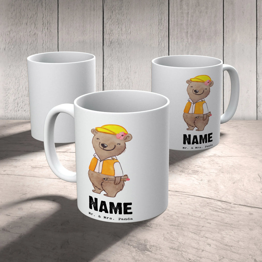 Personalisierte Tasse Bauingenieurin mit Herz Personalisierte Tasse, Namenstasse, Wunschname, Personalisiert, Tasse, Namen, Drucken, Tasse mit Namen, Beruf, Ausbildung, Jubiläum, Abschied, Rente, Kollege, Kollegin, Geschenk, Schenken, Arbeitskollege, Mitarbeiter, Firma, Danke, Dankeschön, Bauingenieurin, Statikerin, Ingeniuerin, Baustelle, Studium