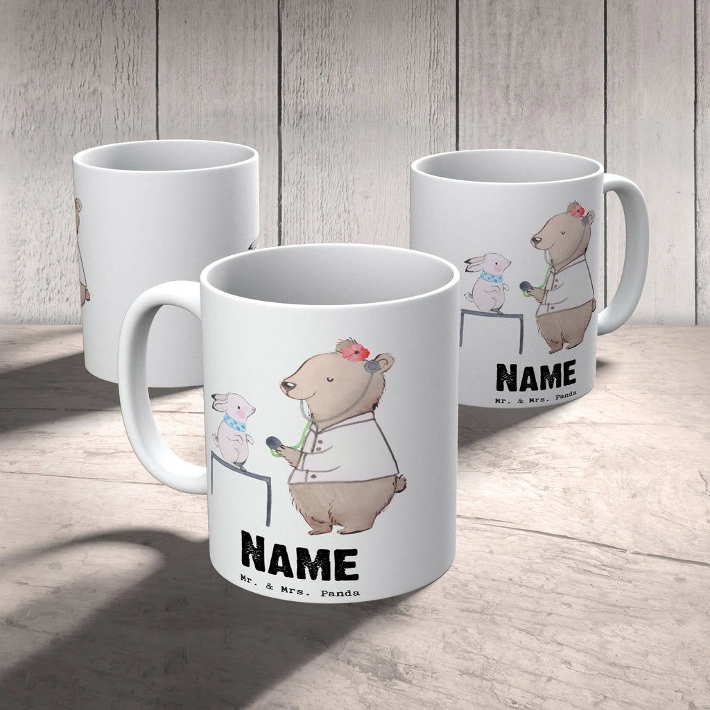 Personalisierte Tasse Tierärztin mit Herz Personalisierte Tasse, Namenstasse, Wunschname, Personalisiert, Tasse, Namen, Drucken, Tasse mit Namen, Beruf, Ausbildung, Jubiläum, Abschied, Rente, Kollege, Kollegin, Geschenk, Schenken, Arbeitskollege, Mitarbeiter, Firma, Danke, Dankeschön