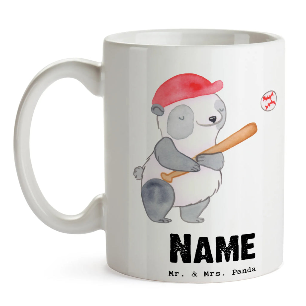 Personalisierte Tasse Panda Baseball spielen Personalisierte Tasse, Namenstasse, Wunschname, Personalisiert, Tasse, Namen, Drucken, Tasse mit Namen, Geschenk, Sport, Sportart, Hobby, Schenken, Danke, Dankeschön, Auszeichnung, Gewinn, Sportler, Baseball spielen, Baseball Spielen, Baseball Match, Ballsport, Baseballplatz, Baseballverein