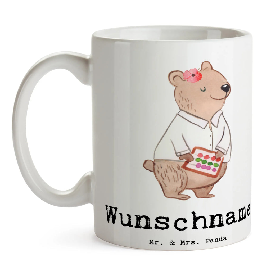 Personalisierte Tasse Bankfachfrau mit Herz Personalisierte Tasse, Namenstasse, Wunschname, Personalisiert, Tasse, Namen, Drucken, Tasse mit Namen, Beruf, Ausbildung, Jubiläum, Abschied, Rente, Kollege, Kollegin, Geschenk, Schenken, Arbeitskollege, Mitarbeiter, Firma, Danke, Dankeschön, Bankfachfrau, Bankangestellte, Bänkerin, Bankberaterin