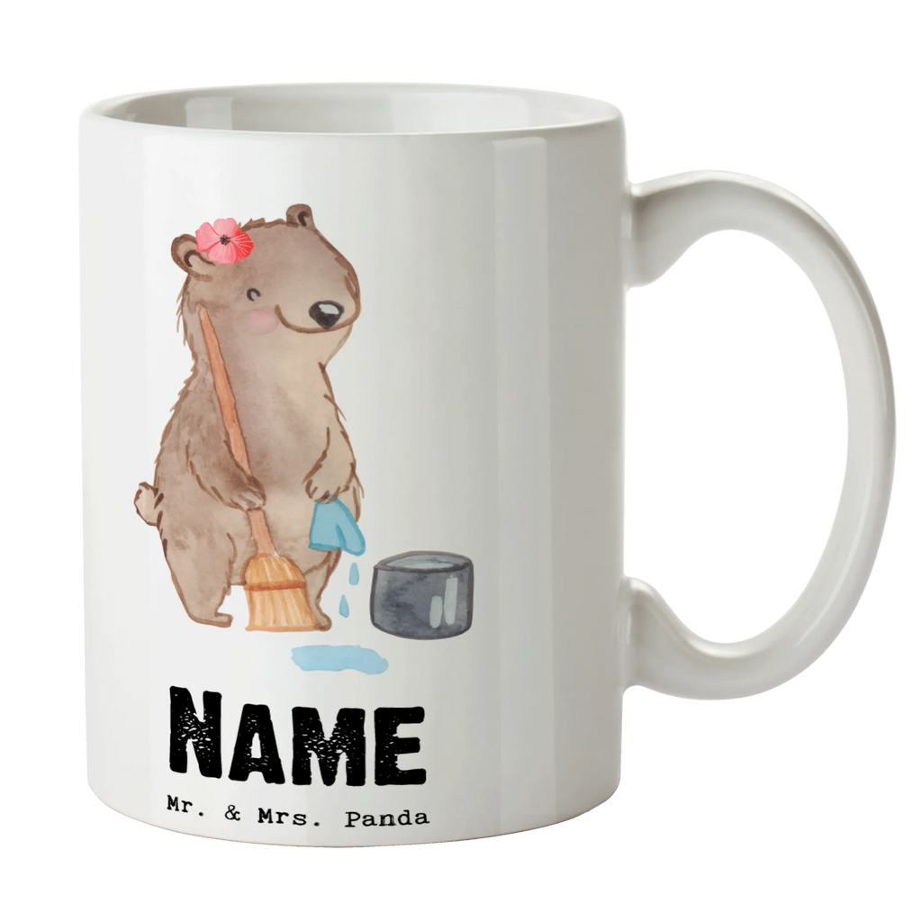 Personalisierte Tasse Reinigungskraft Herz Personalisierte Tasse, Namenstasse, Wunschname, Personalisiert, Tasse, Namen, Drucken, Tasse mit Namen, Beruf, Ausbildung, Jubiläum, Abschied, Rente, Kollege, Kollegin, Geschenk, Schenken, Arbeitskollege, Mitarbeiter, Firma, Danke, Dankeschön