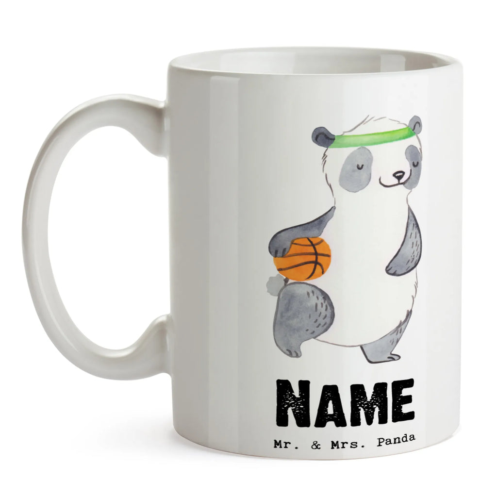 Personalisierte Tasse Panda Basketball Personalisierte Tasse, Namenstasse, Wunschname, Personalisiert, Tasse, Namen, Drucken, Tasse mit Namen, Geschenk, Sport, Sportart, Hobby, Schenken, Danke, Dankeschön, Auszeichnung, Gewinn, Sportler, Basketball, Basketball Verein, Basketball Verband, Basketballplatz