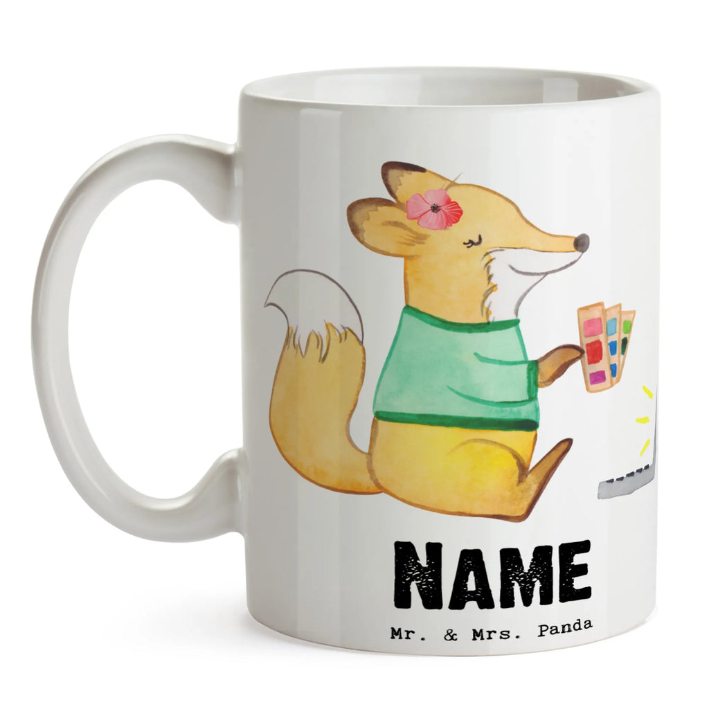 Personalisierte Tasse Mediengestalterin mit Herz Personalisierte Tasse, Namenstasse, Wunschname, Personalisiert, Tasse, Namen, Drucken, Tasse mit Namen, Beruf, Ausbildung, Jubiläum, Abschied, Rente, Kollege, Kollegin, Geschenk, Schenken, Arbeitskollege, Mitarbeiter, Firma, Danke, Dankeschön, Grafikerin, Designer, Mediengestalter, Grafikdesignerin