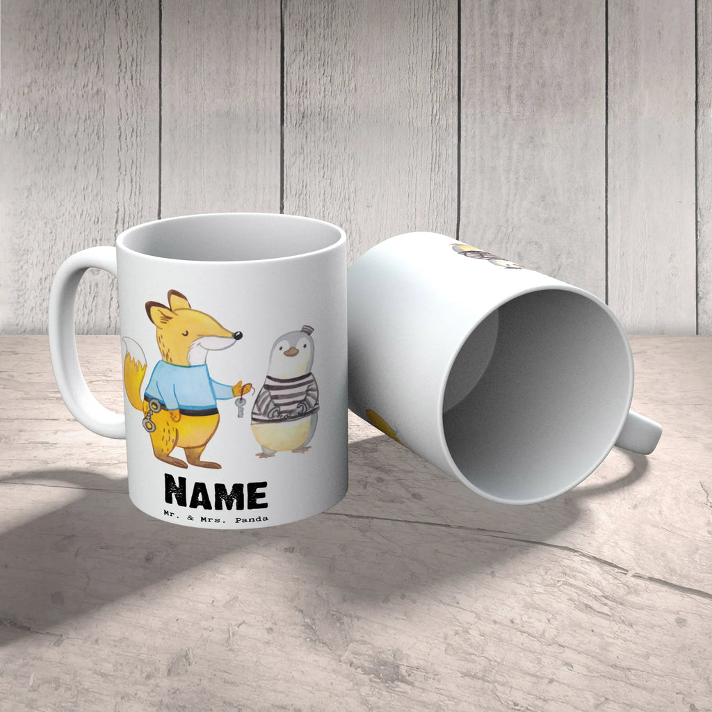 Personalisierte Tasse Justizvollzugsbeamter mit Herz Personalisierte Tasse, Namenstasse, Wunschname, Personalisiert, Tasse, Namen, Drucken, Tasse mit Namen, Beruf, Ausbildung, Jubiläum, Abschied, Rente, Kollege, Kollegin, Geschenk, Schenken, Arbeitskollege, Mitarbeiter, Firma, Danke, Dankeschön, Gefängniswärter, Justizvollzugsbeamter