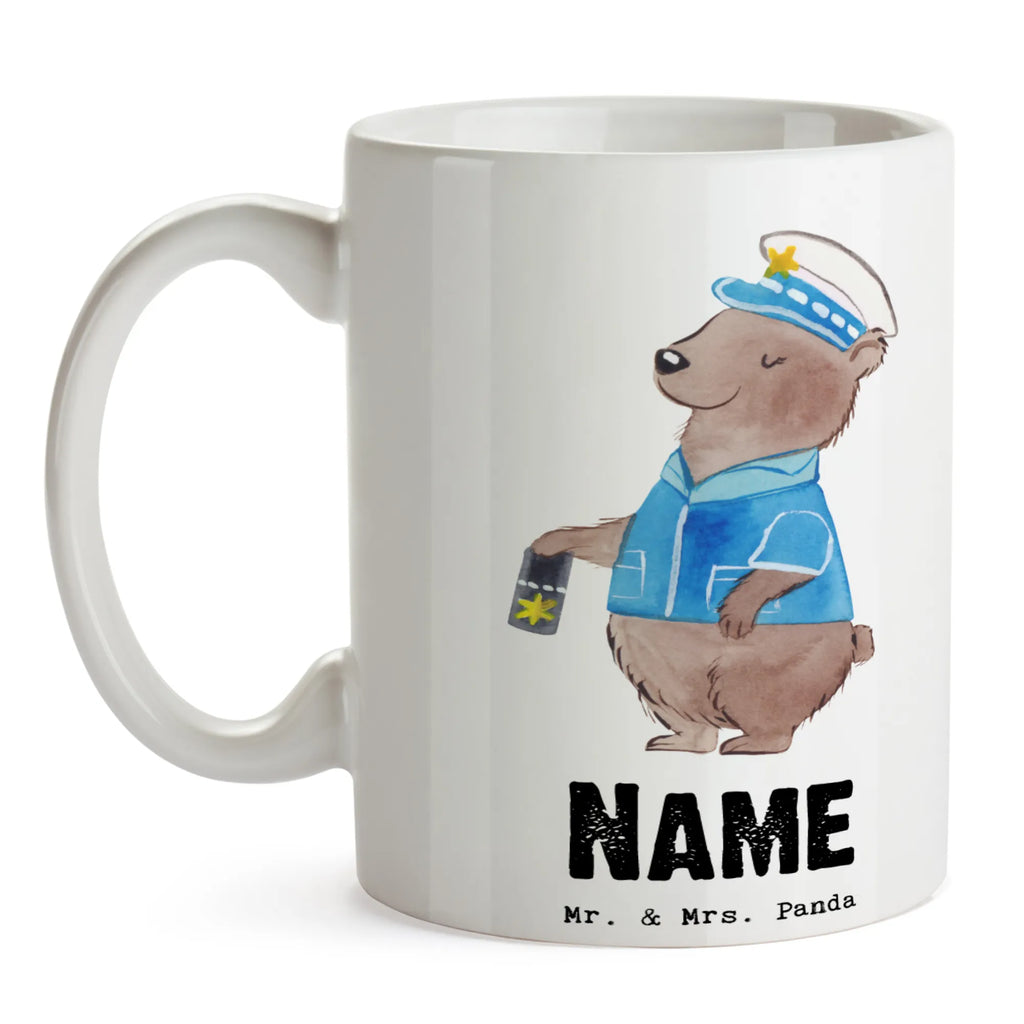 Personalisierte Tasse Polizistin mit Herz Personalisierte Tasse, Namenstasse, Wunschname, Personalisiert, Tasse, Namen, Drucken, Tasse mit Namen, Beruf, Ausbildung, Jubiläum, Abschied, Rente, Kollege, Kollegin, Geschenk, Schenken, Arbeitskollege, Mitarbeiter, Firma, Danke, Dankeschön, Polizistin, Polizeibeamtin, Wachfrau, Cop, Polizei, Studium