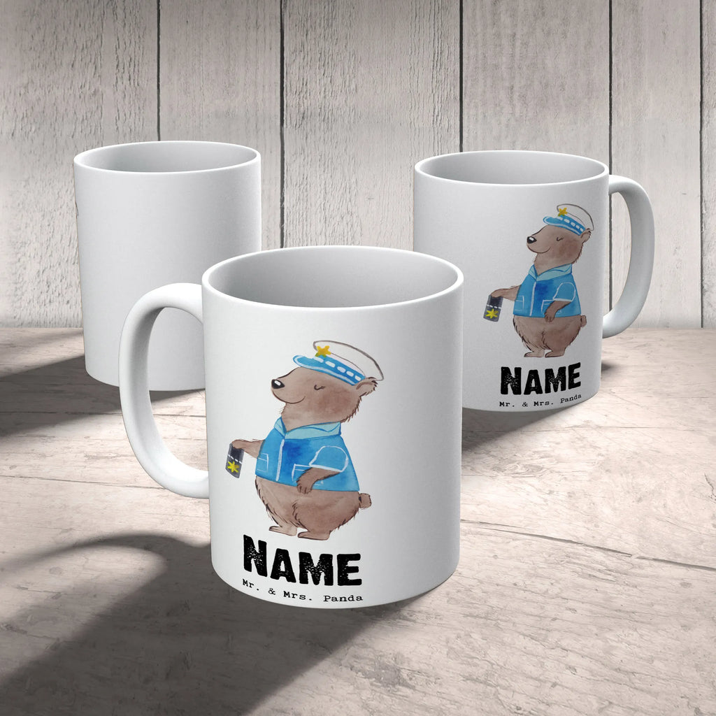 Personalisierte Tasse Polizistin mit Herz Personalisierte Tasse, Namenstasse, Wunschname, Personalisiert, Tasse, Namen, Drucken, Tasse mit Namen, Beruf, Ausbildung, Jubiläum, Abschied, Rente, Kollege, Kollegin, Geschenk, Schenken, Arbeitskollege, Mitarbeiter, Firma, Danke, Dankeschön, Polizistin, Polizeibeamtin, Wachfrau, Cop, Polizei, Studium