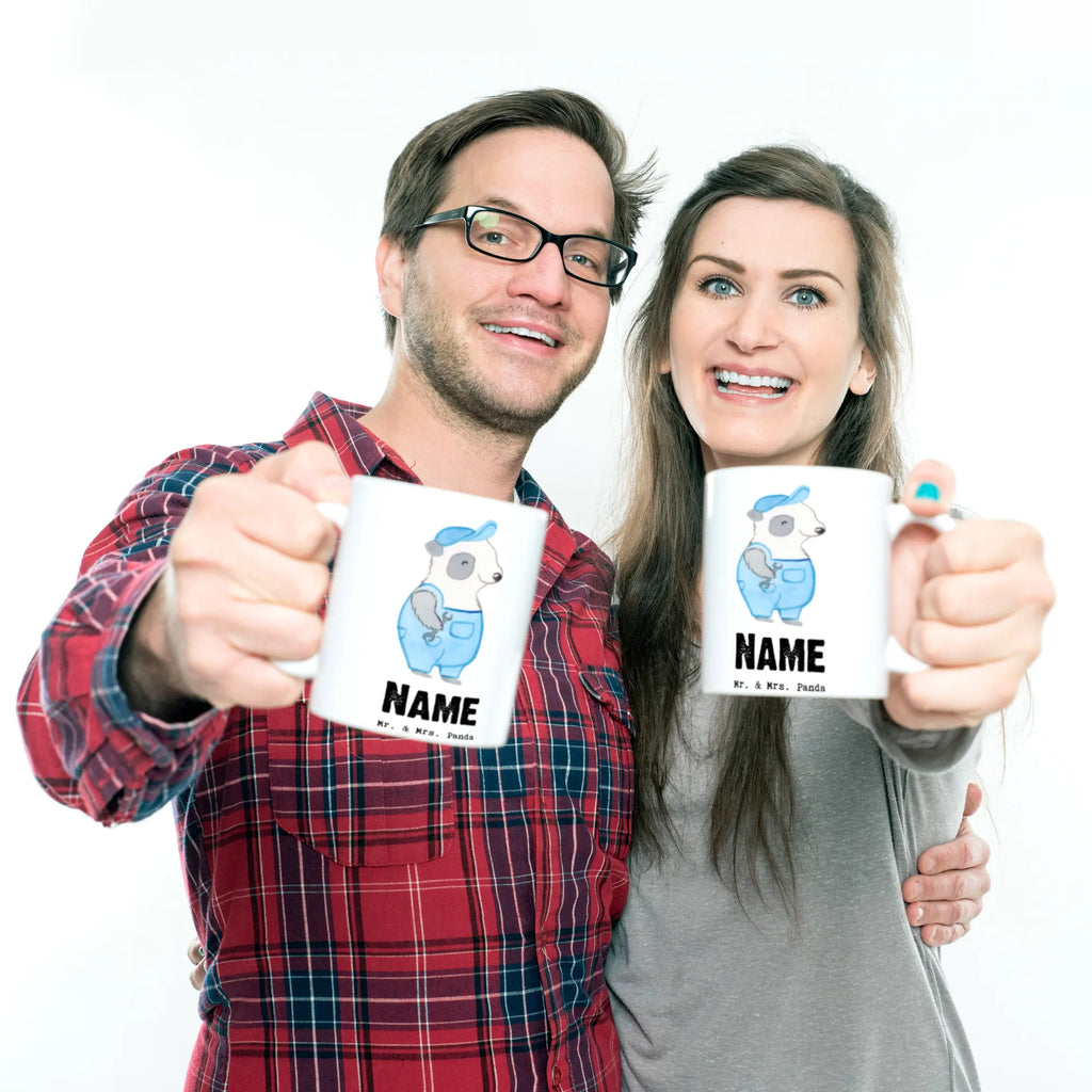 Personalisierte Tasse Handwerker mit Herz Personalisierte Tasse, Namenstasse, Wunschname, Personalisiert, Tasse, Namen, Drucken, Tasse mit Namen, Beruf, Ausbildung, Jubiläum, Abschied, Rente, Kollege, Kollegin, Geschenk, Schenken, Arbeitskollege, Mitarbeiter, Firma, Danke, Dankeschön, Handwerker, Gesellenprüfung, Handwerksbetrieb, Schrauber, Werkstatt