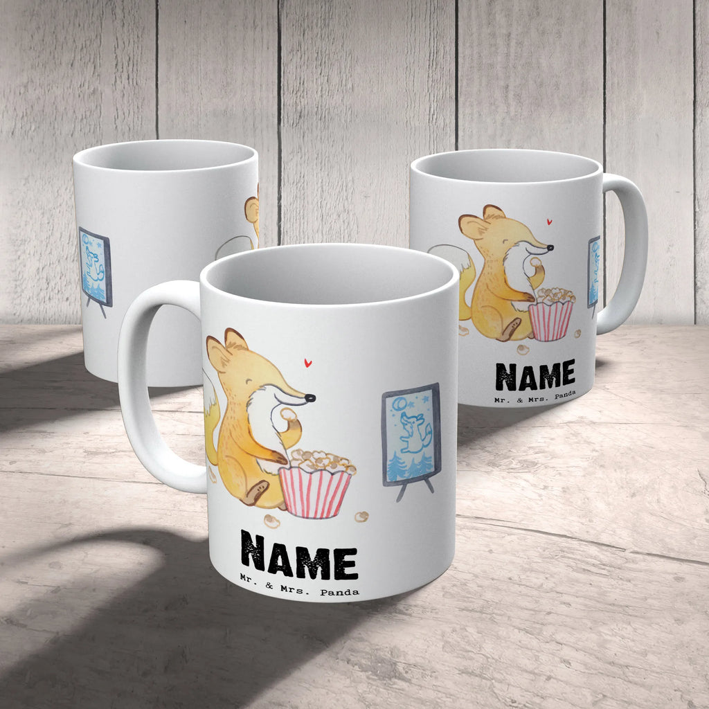 Personalisierte Tasse Fuchs Filme gucken Personalisierte Tasse, Namenstasse, Wunschname, Personalisiert, Tasse, Namen, Drucken, Tasse mit Namen, Geschenk, Sport, Sportart, Hobby, Schenken, Danke, Dankeschön, Auszeichnung, Gewinn, Sportler, Filmabend, Filme gucken, TV, Fernsehen, Kino