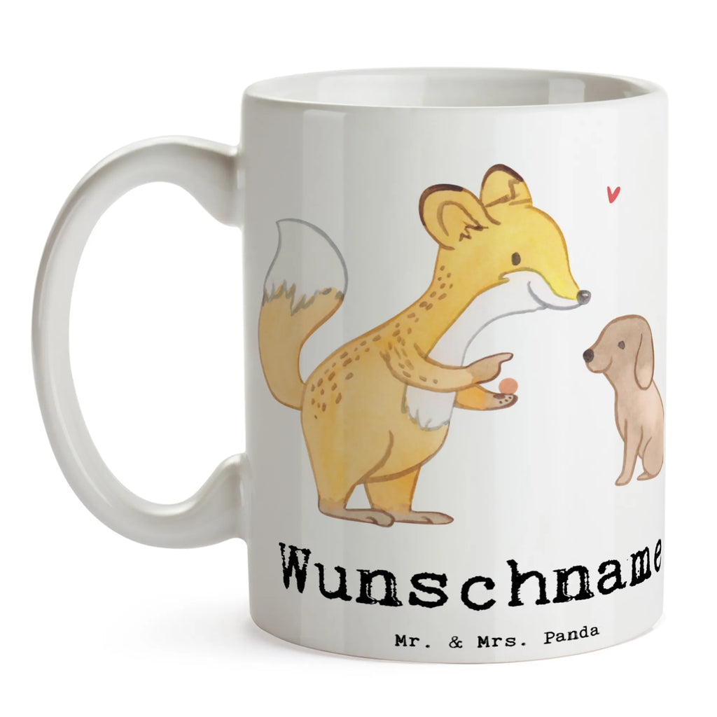 Personalisierte Tasse Fuchs Hundetraining Personalisierte Tasse, Namenstasse, Wunschname, Personalisiert, Tasse, Namen, Drucken, Tasse mit Namen, Geschenk, Sport, Sportart, Hobby, Schenken, Danke, Dankeschön, Auszeichnung, Gewinn, Sportler, Hundetraining, Hundeerziehung, Hundeschule, Welpenschule, Hundeprüfung