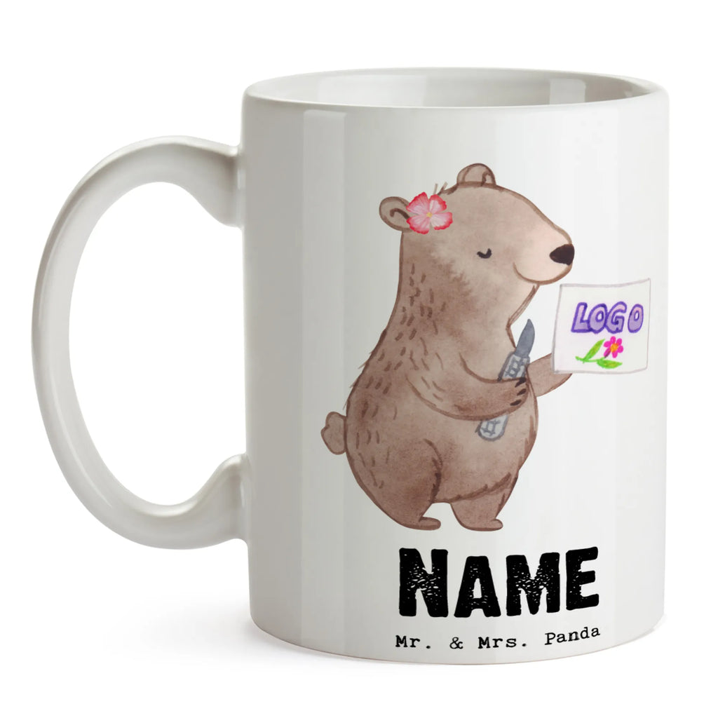 Personalisierte Tasse Werbetechnikerin mit Herz Personalisierte Tasse, Namenstasse, Wunschname, Personalisiert, Tasse, Namen, Drucken, Tasse mit Namen, Beruf, Ausbildung, Jubiläum, Abschied, Rente, Kollege, Kollegin, Geschenk, Schenken, Arbeitskollege, Mitarbeiter, Firma, Danke, Dankeschön