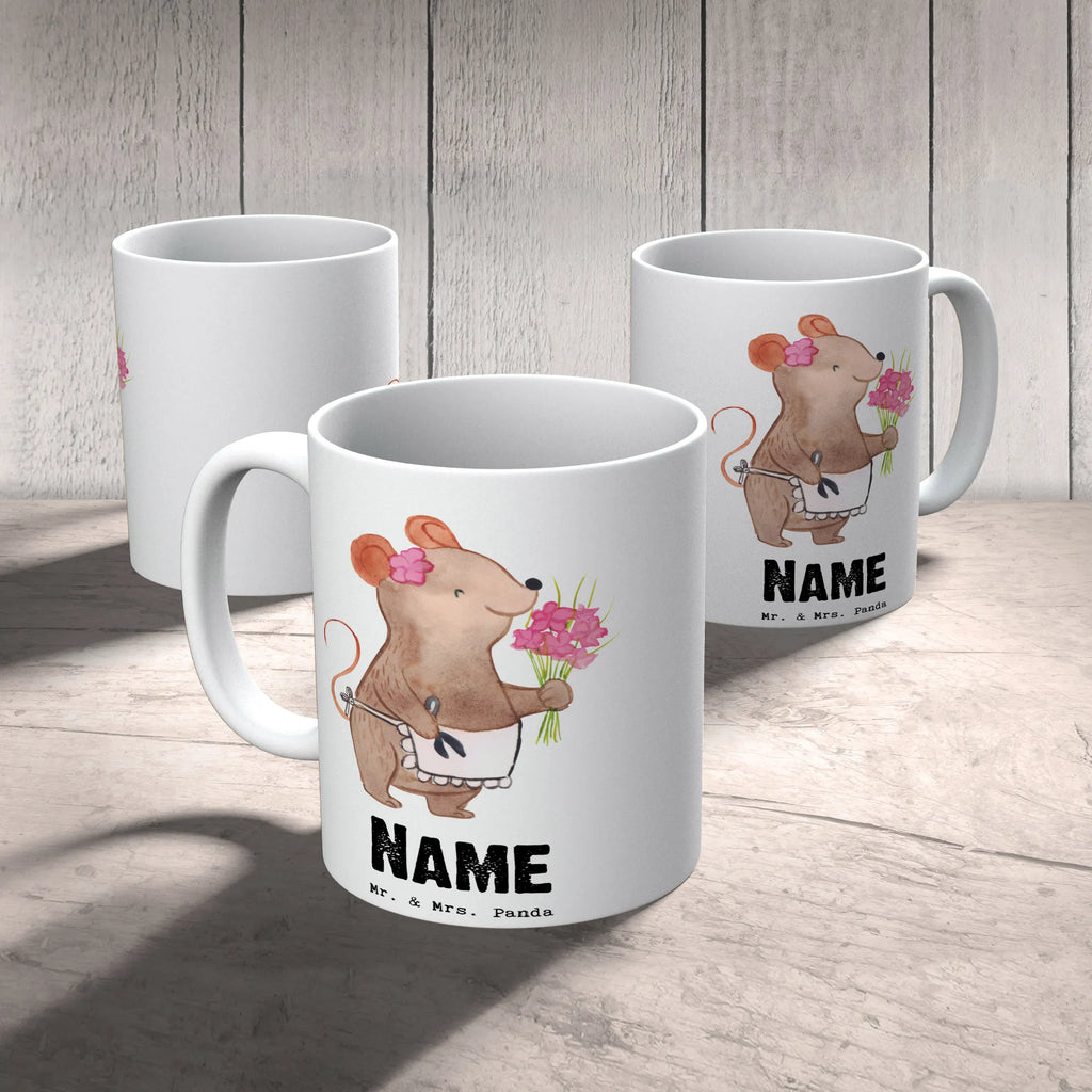 Personalisierte Tasse Floristin mit Herz Personalisierte Tasse, Namenstasse, Wunschname, Personalisiert, Tasse, Namen, Drucken, Tasse mit Namen, Beruf, Ausbildung, Jubiläum, Abschied, Rente, Kollege, Kollegin, Geschenk, Schenken, Arbeitskollege, Mitarbeiter, Firma, Danke, Dankeschön, Blumenhändlerin, Floristin, Blumenlanden, Blumenprofi