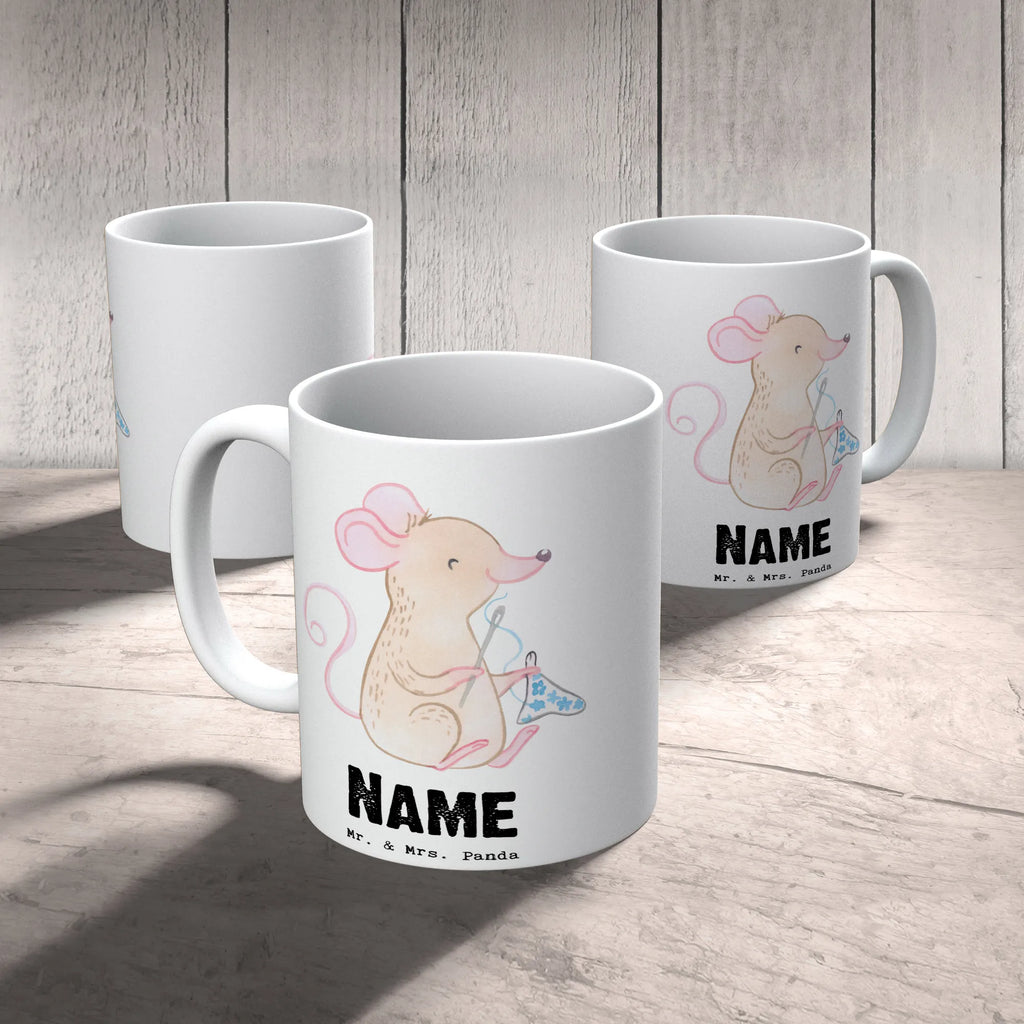 Personalisierte Tasse Maus Nähen Personalisierte Tasse, Namenstasse, Wunschname, Personalisiert, Tasse, Namen, Drucken, Tasse mit Namen, Geschenk, Sport, Sportart, Hobby, Schenken, Danke, Dankeschön, Auszeichnung, Gewinn, Sportler, Nähen, kreatives Hobby, Nähkurs, Nähmaschine, DIY