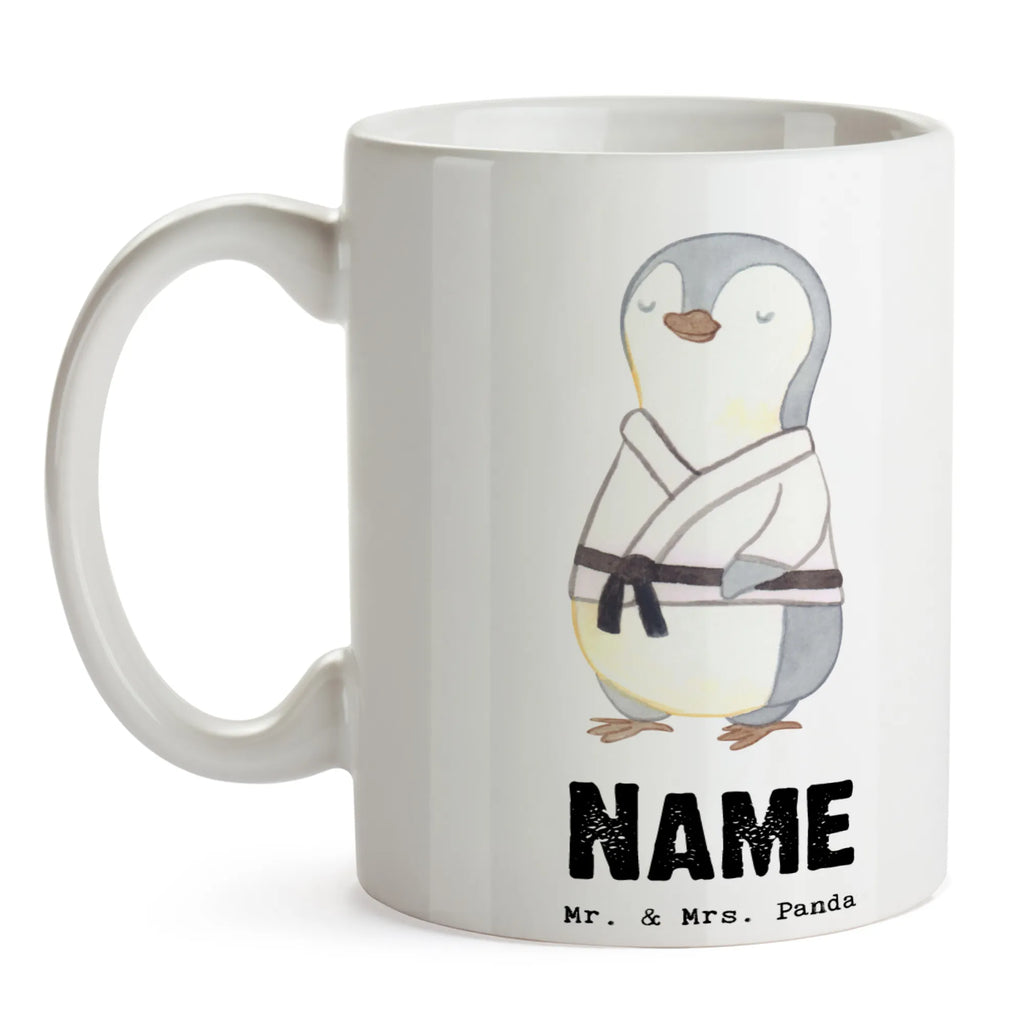 Personalisierte Tasse Pinguin Karate Personalisierte Tasse, Namenstasse, Wunschname, Personalisiert, Tasse, Namen, Drucken, Tasse mit Namen, Geschenk, Sport, Sportart, Hobby, Schenken, Danke, Dankeschön, Auszeichnung, Gewinn, Sportler, Karate, Kampfsportart, Selbstverteidigung, Kampfkunst, Karate Verein