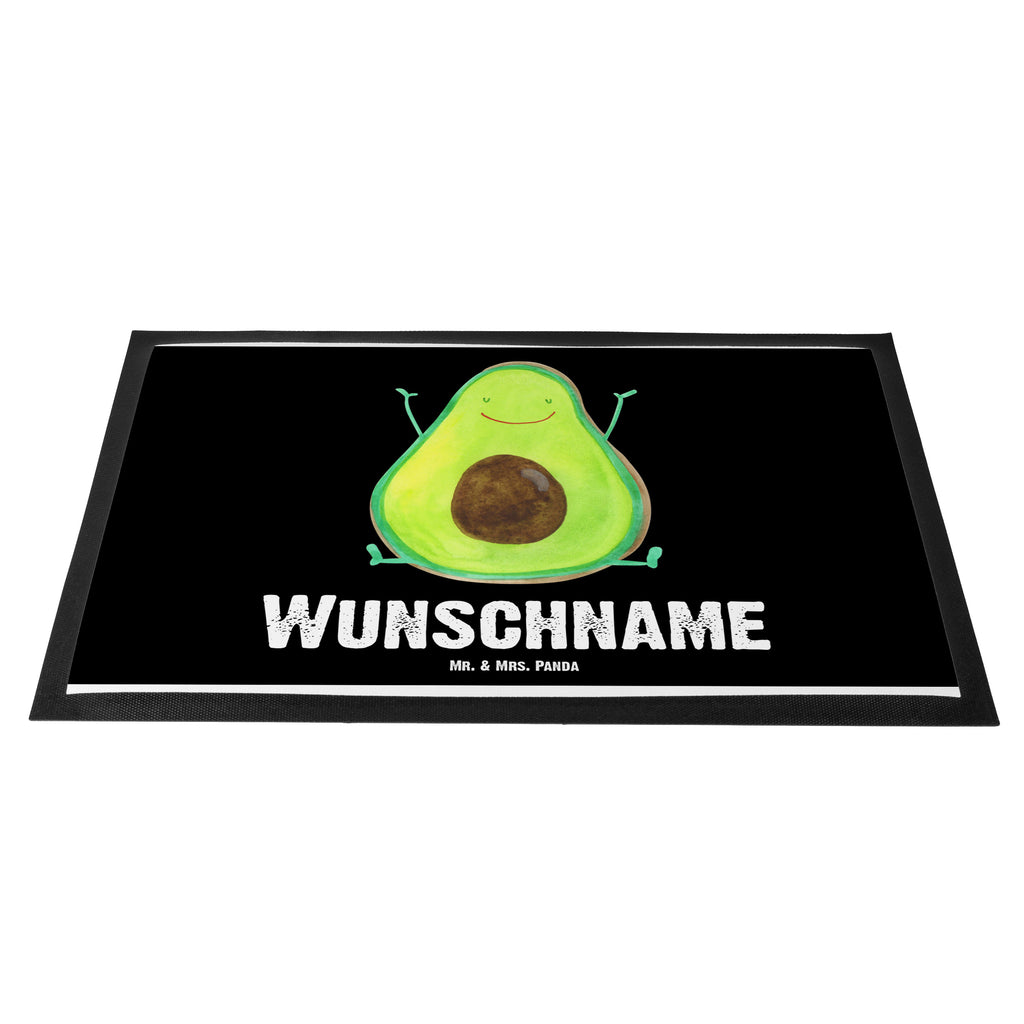 Personalisierte Fußmatte Avocado Happy Personalisierte Fußmatte, Fußmatte mit Namen, Personalisieruung, Personalisiert, Fußmatte bedrucken, Türvorleger mit Namen, Haustürmatte personalisiert, Namensfussmatte, Wunschnamen, Bedrucken, Türvorleger personalisiert, Avocado, Veggie, Vegan, Gesund, Chaos