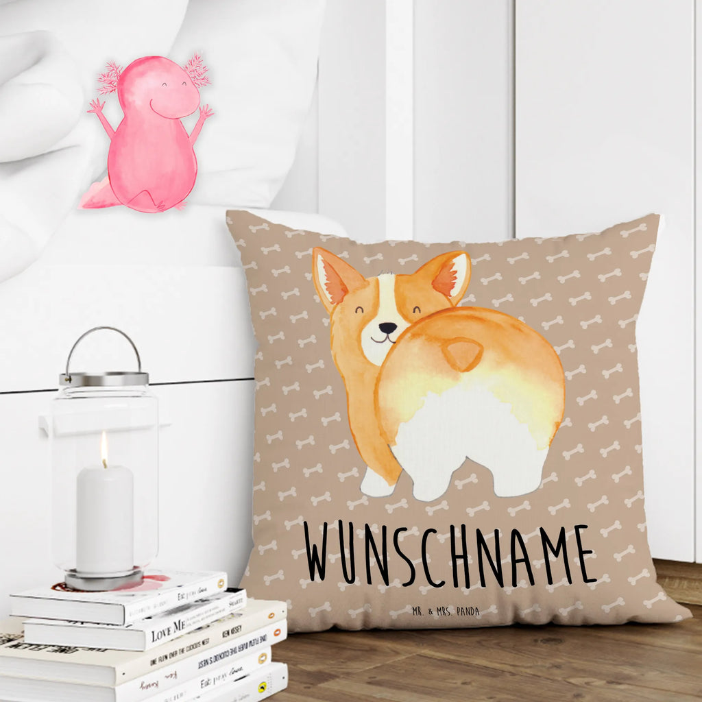 Personalisiertes Kissen Corgie Po Kissen, personalisiert, Name, Wunschname, bedrucken, Kopfkissen, Hund, Hundemotiv, Haustier, Hunderasse, Tierliebhaber, Hundebesitzer, Sprüche, Corgie, Hundeliebe, Motivation, Selbstliebe, Spruch