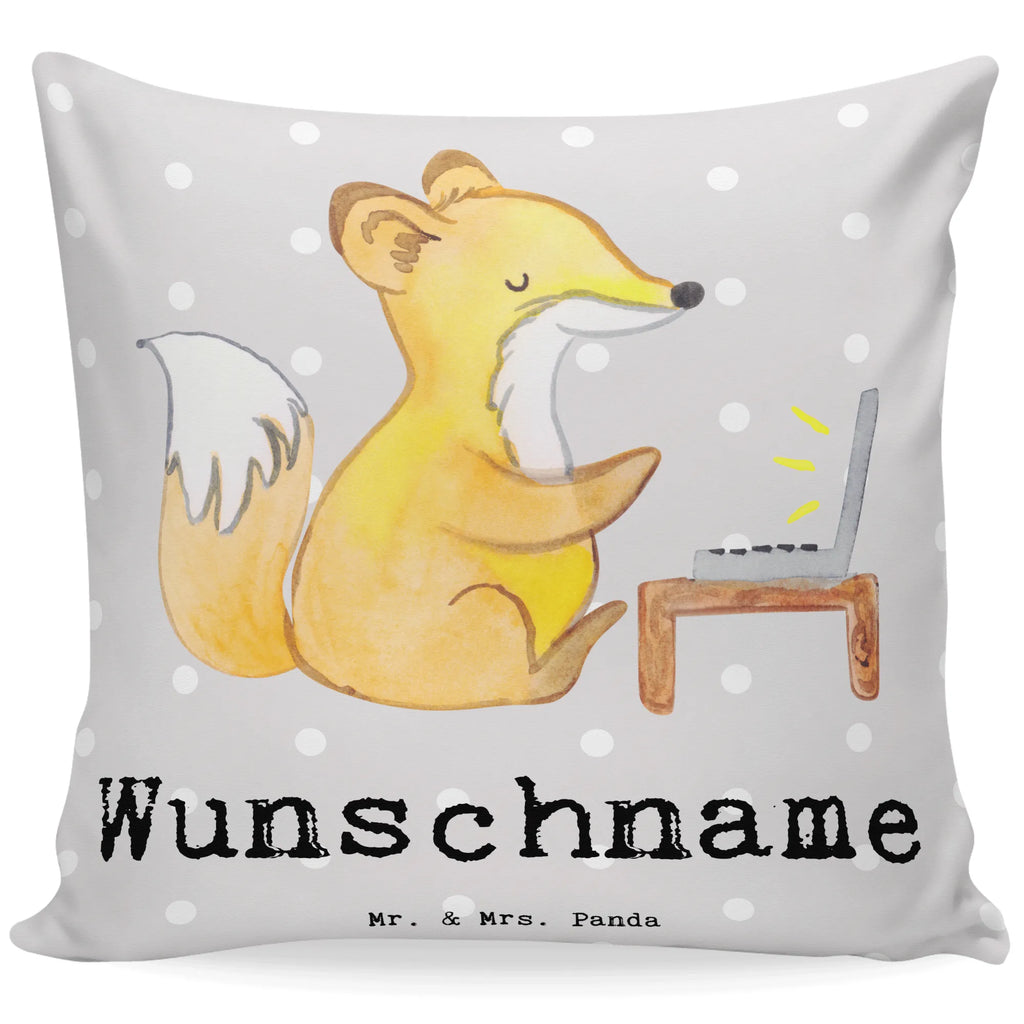 Personalisiertes Kissen Fuchs Bester Sitznachbar der Welt Kissen, personalisiert, Name, Wunschname, bedrucken, Kopfkissen, für, Dankeschön, Geschenk, Schenken, Geburtstag, Geburtstagsgeschenk, Geschenkidee, Danke, Bedanken, Mitbringsel, Freude machen, Geschenktipp, Sitznachbar, Stuhlnachbar, Nachbar, Uni, Universität, Seminar, Kommilitone, Tischnachbar, Schule, Mitschüler, Mitstudent, Hochschule