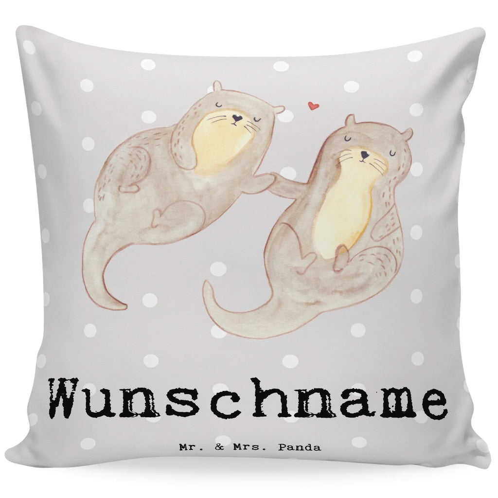 Personalisiertes Kissen Otter Bester Partner der Welt Kissen, personalisiert, Name, Wunschname, bedrucken, Kopfkissen, für, Dankeschön, Geschenk, Schenken, Geburtstag, Geburtstagsgeschenk, Geschenkidee, Danke, Bedanken, Mitbringsel, Freude machen, Geschenktipp, Partner, Ehepartner, Mann, Frau, Ehefrau, Ehemann. Freundin, Freund, Lebensgefährte, Paar, Liebe