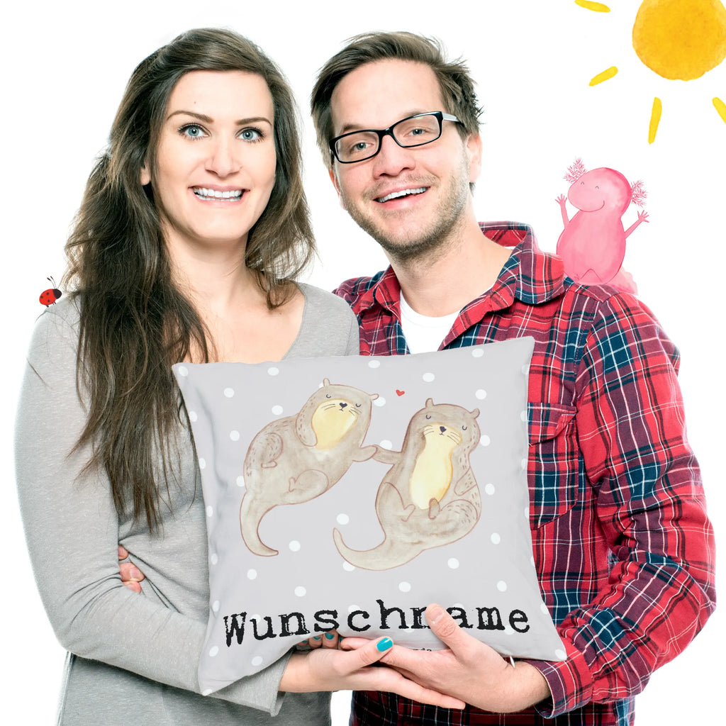 Personalisiertes Kissen Otter Bester Partner der Welt Kissen, personalisiert, Name, Wunschname, bedrucken, Kopfkissen, für, Dankeschön, Geschenk, Schenken, Geburtstag, Geburtstagsgeschenk, Geschenkidee, Danke, Bedanken, Mitbringsel, Freude machen, Geschenktipp, Partner, Ehepartner, Mann, Frau, Ehefrau, Ehemann. Freundin, Freund, Lebensgefährte, Paar, Liebe