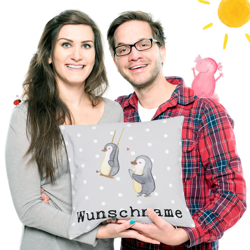 Personalisiertes Kissen Pinguin Beste Patentante der Welt Kissen, personalisiert, Name, Wunschname, bedrucken, Kopfkissen, für, Dankeschön, Geschenk, Schenken, Geburtstag, Geburtstagsgeschenk, Geschenkidee, Danke, Bedanken, Mitbringsel, Freude machen, Geschenktipp, Patentante, Paten Tante, Lieblingstante, Taufpartner, Taufe, Familie, Kleinigkeit, Nichte, Neffe