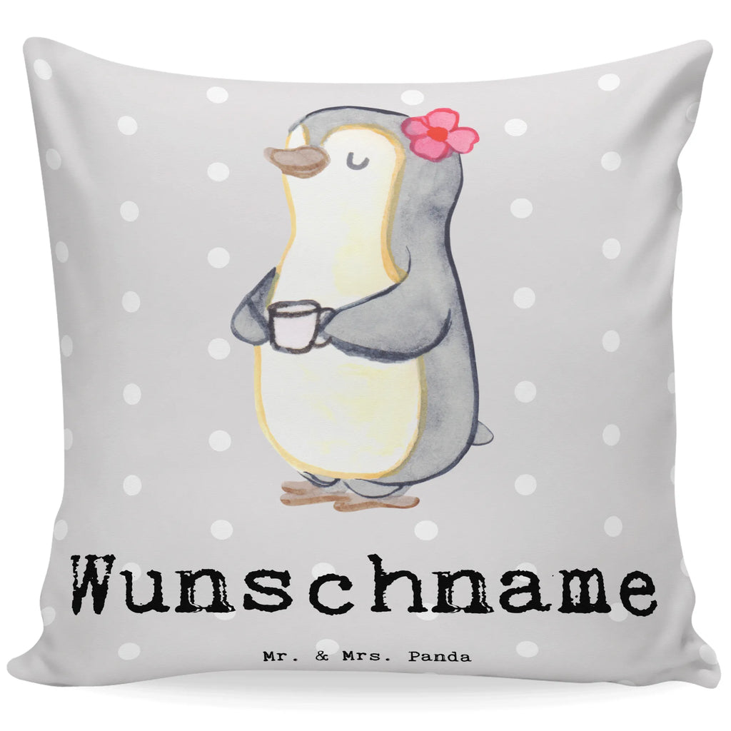 Personalisiertes Kissen Pinguin Beste Stiefmutter der Welt Kissen, personalisiert, Name, Wunschname, bedrucken, Kopfkissen, für, Dankeschön, Geschenk, Schenken, Geburtstag, Geburtstagsgeschenk, Geschenkidee, Danke, Bedanken, Mitbringsel, Freude machen, Geschenktipp, Stiefmutter, Stief Mutter, Stiefmama, Mami, Mutter, Muttertag, Mutti, Mama, Tochter, Sohn, Beste