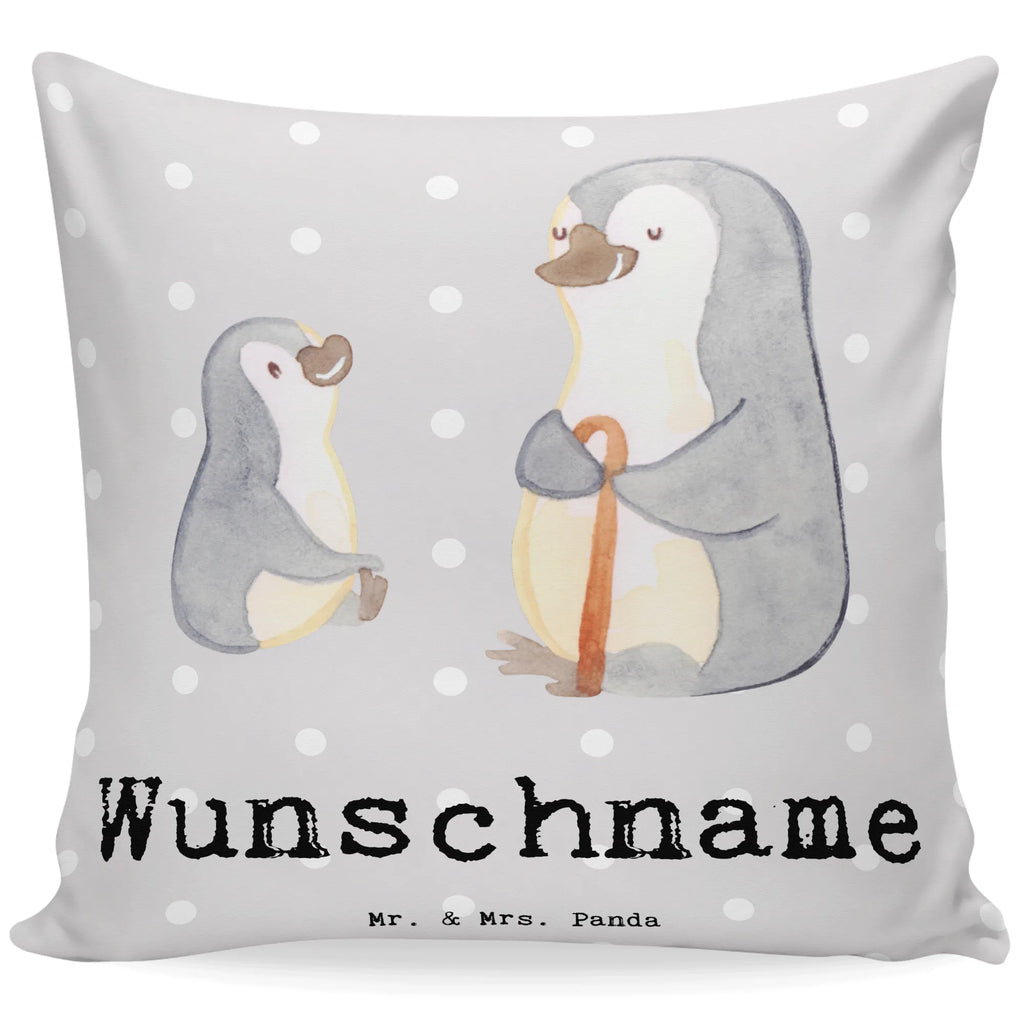 Personalisiertes Kissen Pinguin Bester Opa der Welt Kissen, personalisiert, Name, Wunschname, bedrucken, Kopfkissen, für, Dankeschön, Geschenk, Schenken, Geburtstag, Geburtstagsgeschenk, Geschenkidee, Danke, Bedanken, Mitbringsel, Freude machen, Geschenktipp, Großvater, Grossvater, Opa, Opi. Großpapa, Großeltern, Enkel, Enkelin, Enkelkind, Kleinigkeit, Oppa, Oppi, Bester