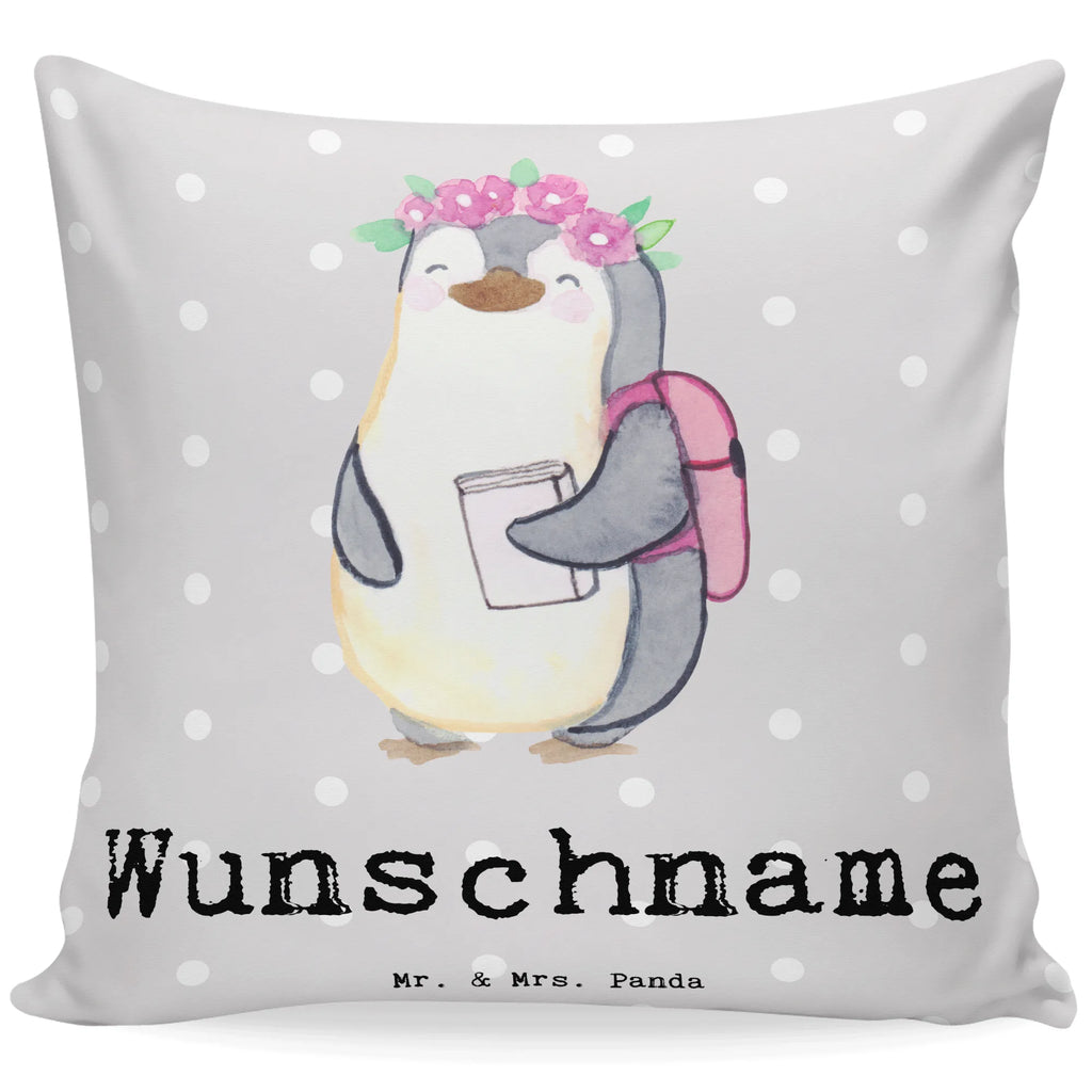 Personalisiertes Kissen Pinguin Beste Tochter der Welt Kissen, personalisiert, Name, Wunschname, bedrucken, Kopfkissen, für, Dankeschön, Geschenk, Schenken, Geburtstag, Geburtstagsgeschenk, Geschenkidee, Danke, Bedanken, Mitbringsel, Freude machen, Geschenktipp, Tochter, Töchter, Töchterchen, Geburt, Kleine, Mutter, Vater, Kind, Kinder, Familie, Belohnung