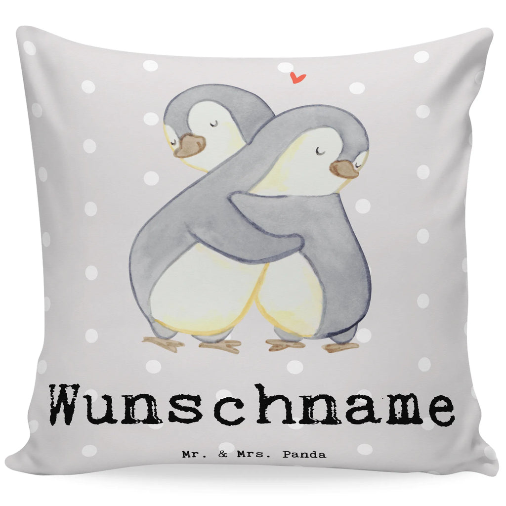 Personalisiertes Kissen Pinguin Bester Kuschelpartner der Welt Kissen, personalisiert, Name, Wunschname, bedrucken, Kopfkissen, für, Dankeschön, Geschenk, Schenken, Geburtstag, Geburtstagsgeschenk, Geschenkidee, Danke, Bedanken, Mitbringsel, Freude machen, Geschenktipp, Kuschelpartner, Lebenspartner, Ehepartner, Partner, Ehemann, Ehefrau, Kuscheln, Bett, Liebe, Freund, Freundin, Hochzeitstag, verliebt