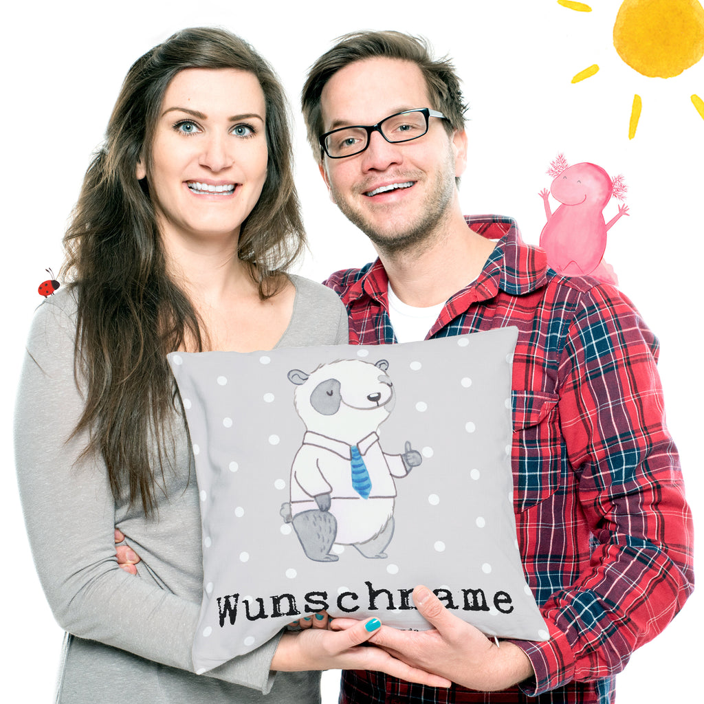 Personalisiertes Kissen Panda Bester Trauzeuge der Welt Kissen, personalisiert, Name, Wunschname, bedrucken, Kopfkissen, für, Dankeschön, Geschenk, Schenken, Geburtstag, Geburtstagsgeschenk, Geschenkidee, Danke, Bedanken, Mitbringsel, Freude machen, Geschenktipp, Trauzeuge, Trauhzeuge, Hochzeit, Heirat, JGA, Trauung, Kirche, Standesamt, Braut, Bräutigam